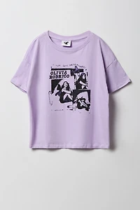 T-shirt surdimensionné à imprimé Olivia Rodrigo pour fille