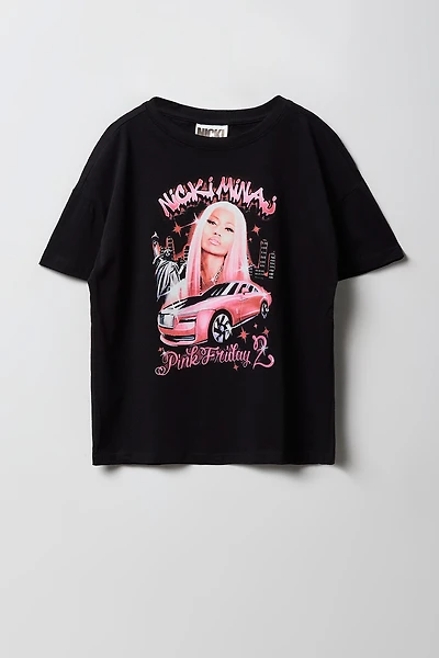 T-shirt surdimensionné à imprimé Nicki Minaj pour fille