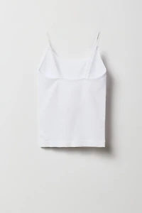 Camisole côtelée sans couture avec bretelles ultraminces pour fille