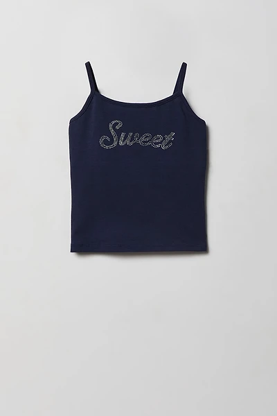 Girls Sequin Graphic Cami