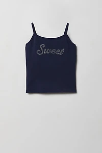 Girls Sequin Graphic Cami