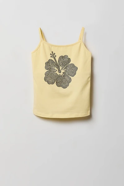 Camisole imprimée à paillettes pour fille