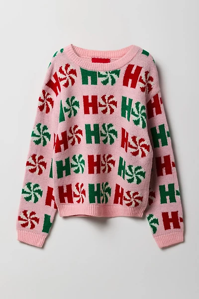 Girls Ho Christmas Sweater