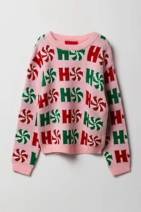 Girls Ho Christmas Sweater