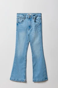 Girls Mid Rise Flare Jean