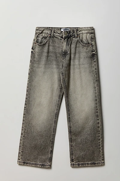 Girls Low Rise Baggy Grey Jean
