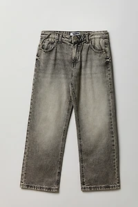 Girls Low Rise Baggy Grey Jean