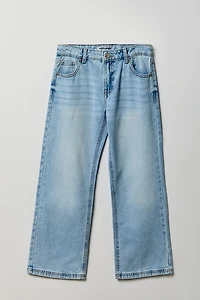 Girls Low Rise Baggy Light Jean