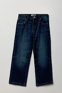 Girls Low Rise Baggy Dark Jean
