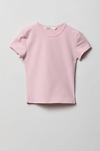 Girls Luxe Heavy Contour T-Shirt