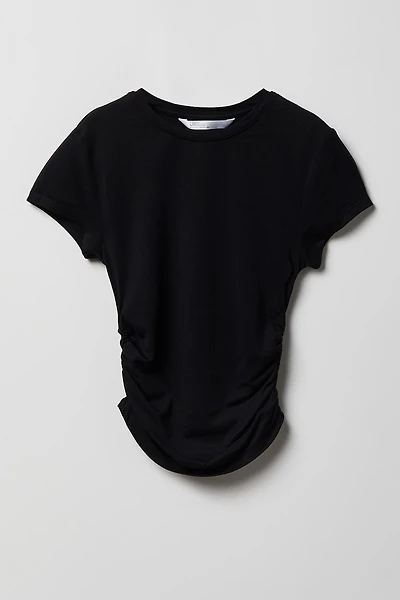 Girls Luxe Heavy Contour Cinched T-Shirt