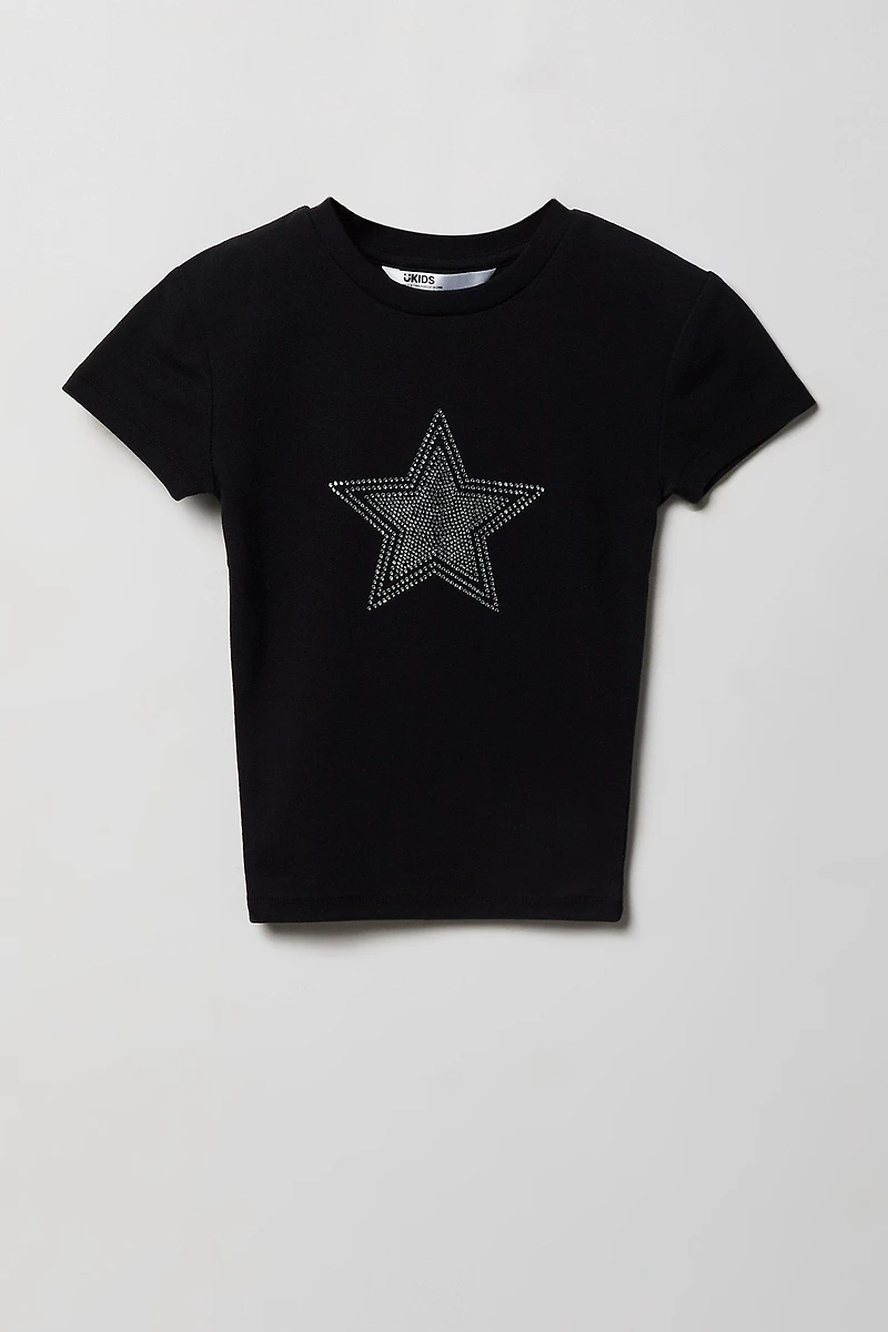 Girls Embellished Graphic T-Shirt