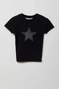Girls Embellished Graphic T-Shirt