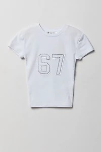 Girls Embellished Graphic T-Shirt