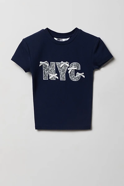Girls Embellished Graphic T-Shirt
