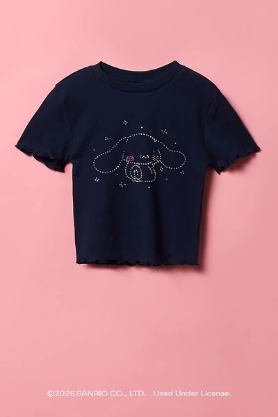 Cinnamoroll™ Girls Rhinestone Ribbed T-Shirt