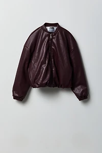 Blouson aviateur en similiuir