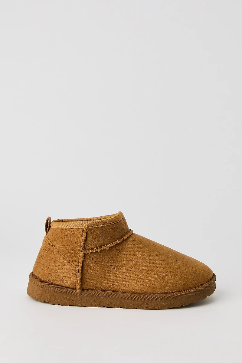 Girls Faux Fur Lined Ankle Booties