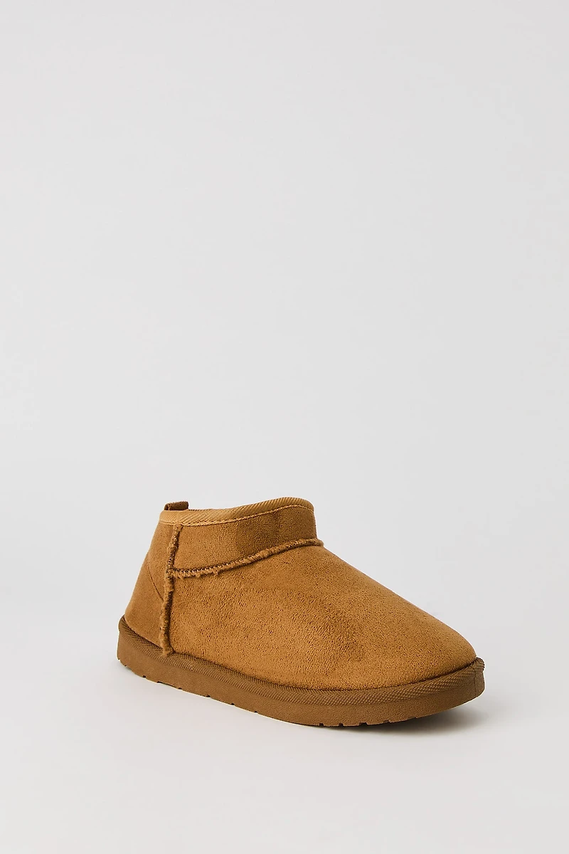 Girls Faux Fur Lined Ankle Booties