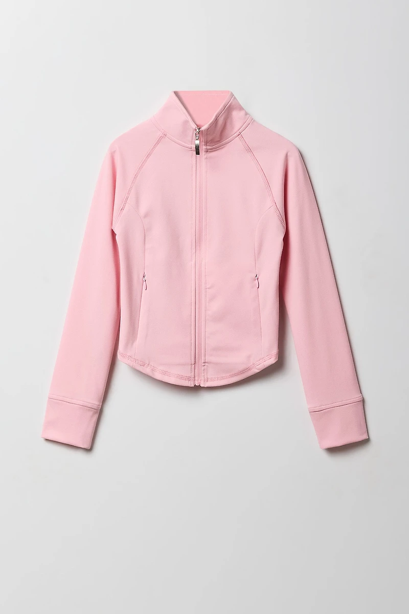 Girls Active Zip-Up Jacket
