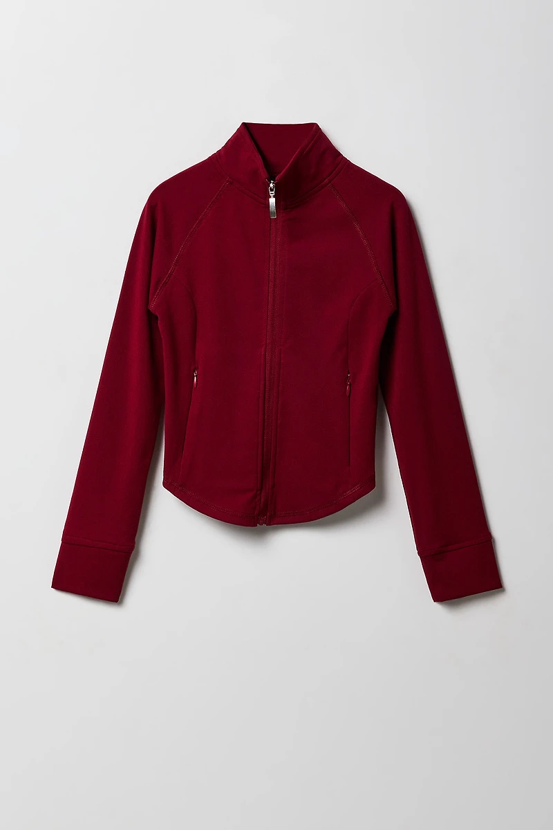 Girls Active Zip-Up Jacket