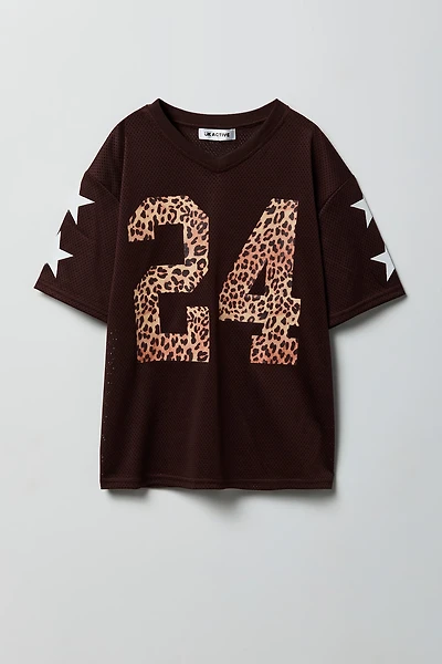 Jersey en filet imprimé pour fille