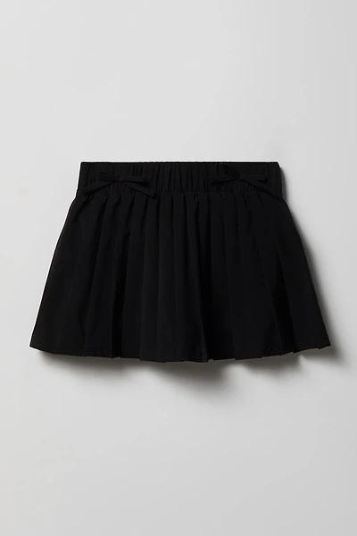 Girls Active Bow Pleated Skort