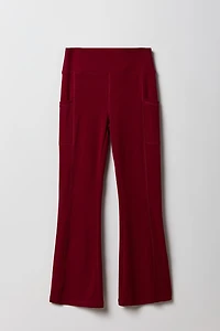 Pantalon à jambe évasée et poche latérale Active pour filles