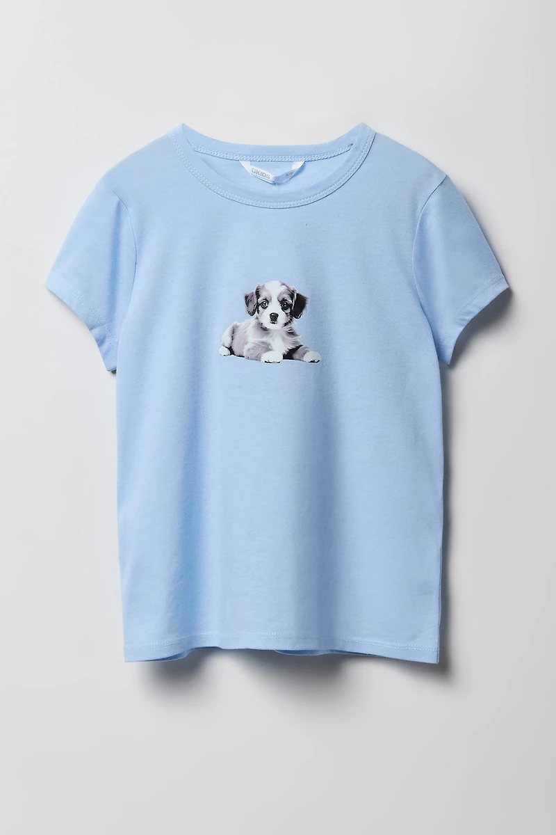 Girls Cute Animal Graphic T-Shirt