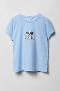 Girls Cute Animal Graphic T-Shirt