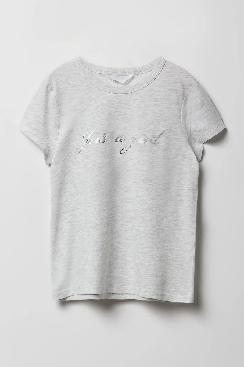 T-shirt a imprimé just Girl pour filles