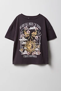 T-shirt surdimensionné à imprimé Cosmic pour filles