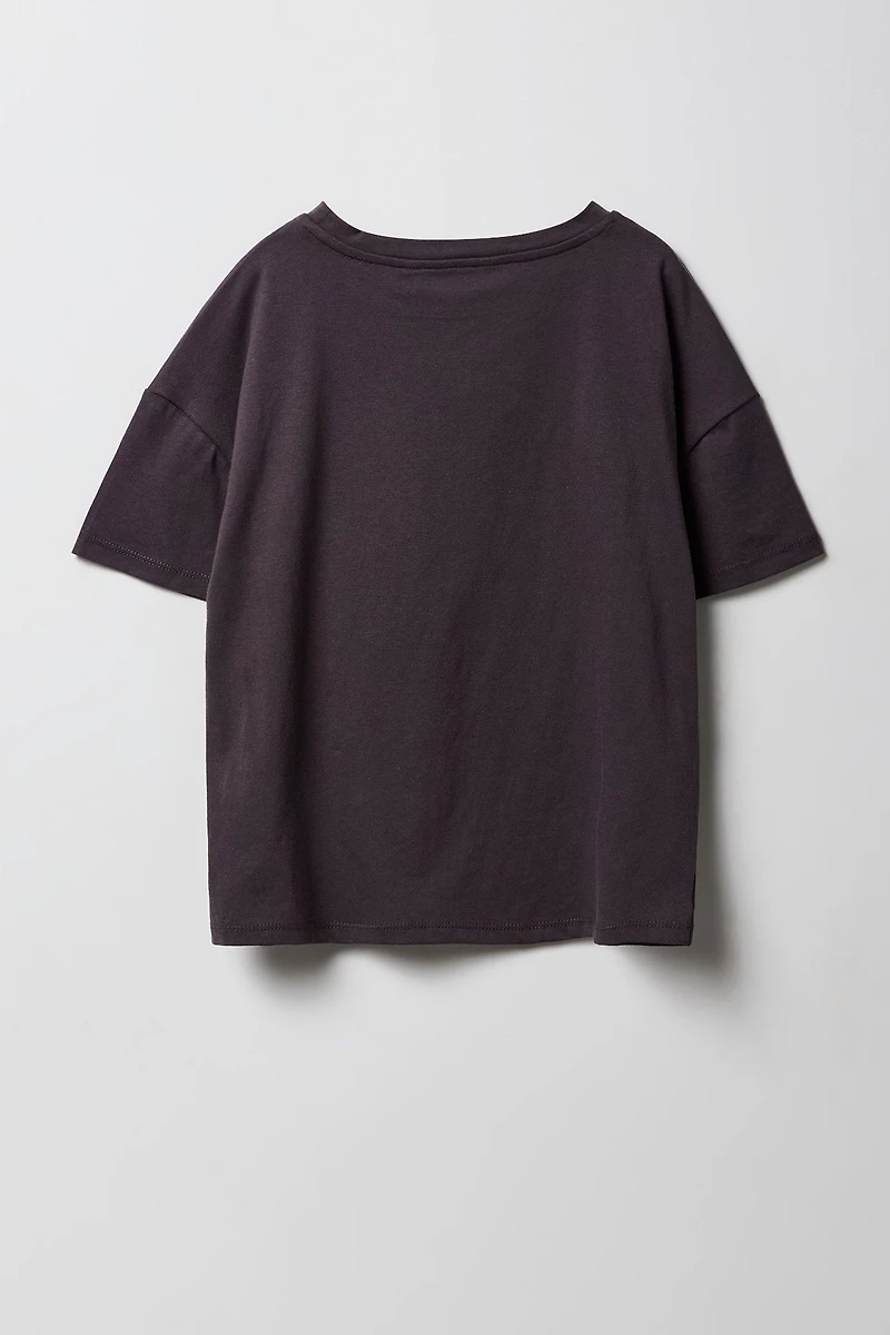 T-shirt surdimensionné à imprimé Cosmic pour filles