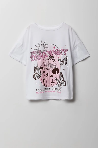 T-shirt surdimensionné à imprimé Cosmic pour filles