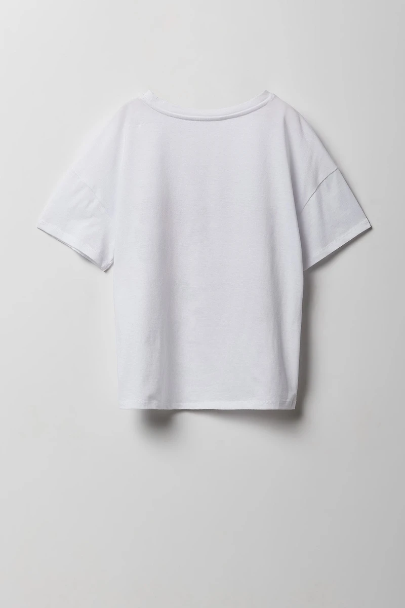 T-shirt surdimensionné à imprimé Cosmic pour filles