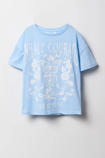 Girls Oversized Cosmic Graphic T-Shirt