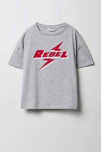 T-shirt surdimensionné à motif en pierres du Rhin pour filles