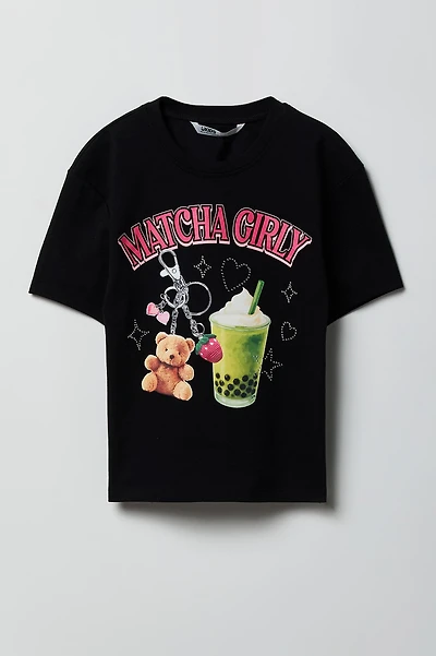 Girls Luxe Heavy Cotton Graphic T-Shirt