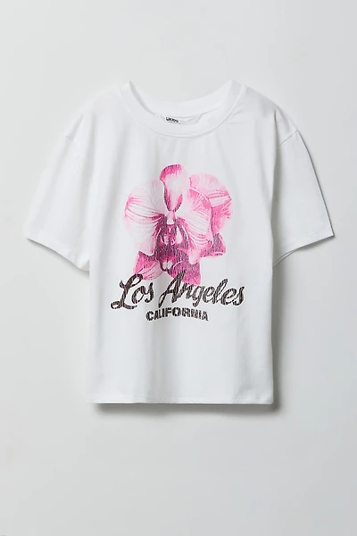 T-shirt fleuri pour fille