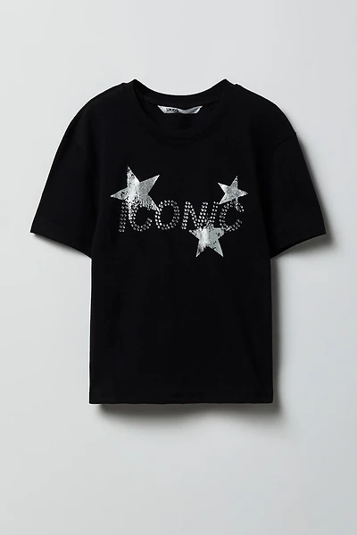 Girls Rhinestone Graphic T-Shirt