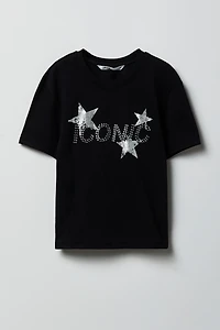 Girls Rhinestone Graphic T-Shirt