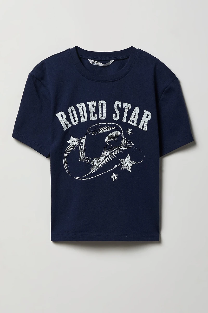 Girls Western Graphic T-Shirt