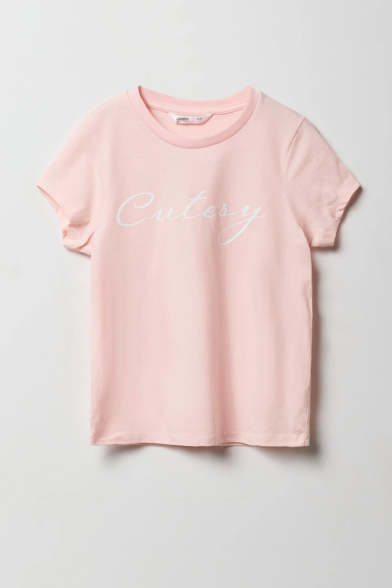 T-shirt à imprimé Cutesy pour filles
