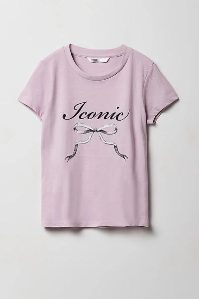 T-shirt à imprimé Iconic pour fille