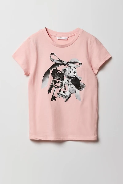 Girls Keychain Graphic T-Shirt