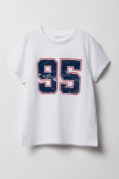 T-shirt à imprimé Sporty pour filles