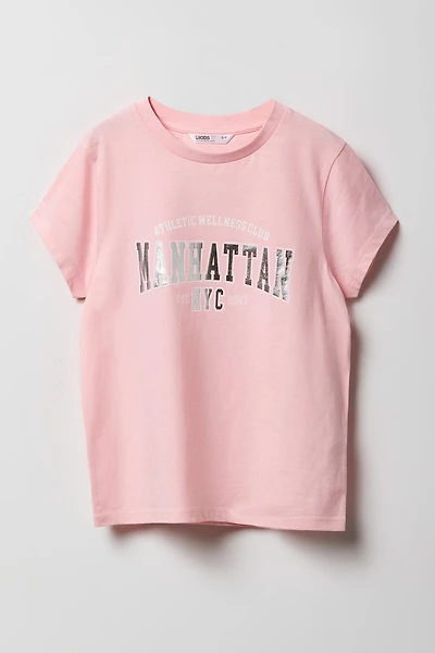 T-shirt à imprimé Sporty pour filles