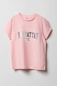 T-shirt à imprimé Sporty pour filles