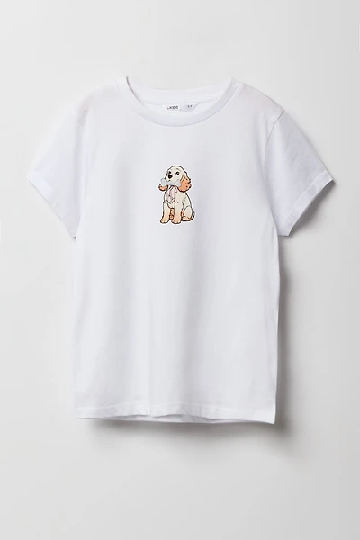 T-shirt à imprimé Doggy & Bone pour filles