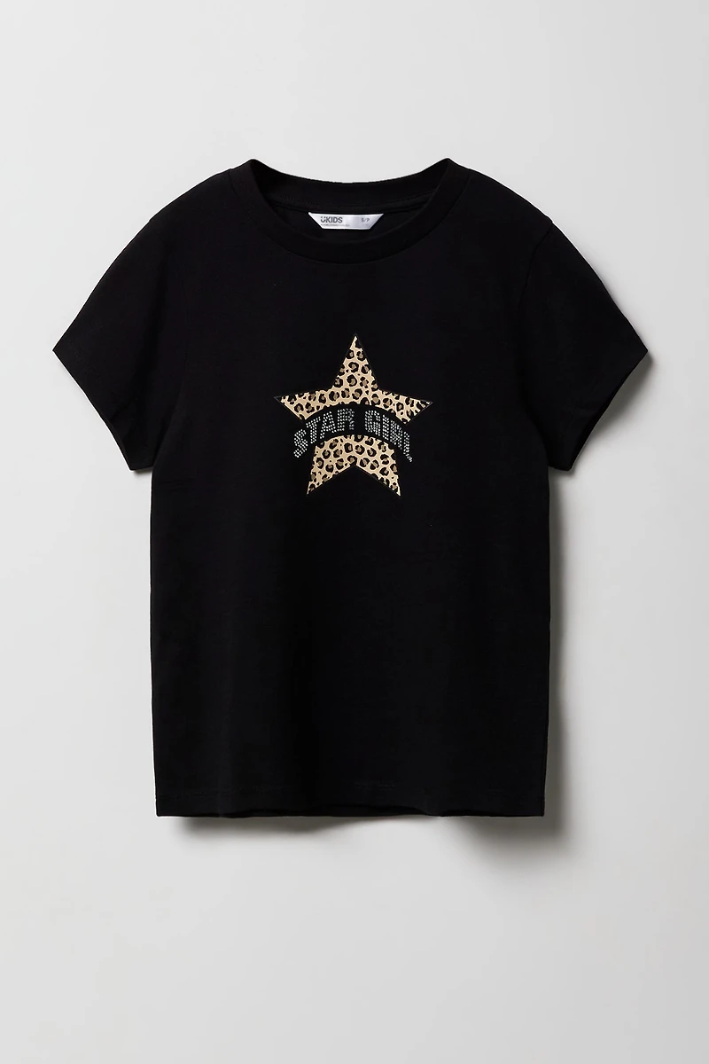 Girls Rhinestone Graphic T-Shirt